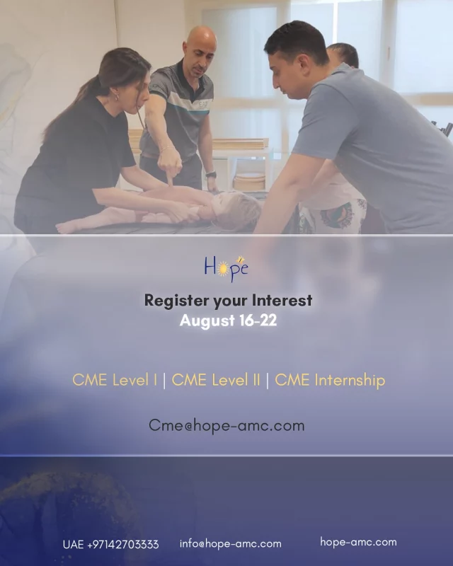 🌟 Cuevas Medek Exercises (CME) Training – Levels 1, 2 & Internship 🌟
📍 Exclusively for PhysiotherapistsUnlock powerful techniques to treat children with motor delays using the world-renowned CME method.
Hands-on, intensive, and career-transforming.🚨 Limited seats – Register now to elevate your pediatric therapy practice!📩 Email us at Cme@hope-amc.com
📞 Call +97142703333
🌐 Visit us at hope-amc.com#CMETraining #CuevasMedekExercises #PediatricPhysiotherapy #MotorDevelopment #Neurorehabilitation #CMELevels #PhysiotherapyUAE #PediatricTherapy #EarlyIntervention #PhysiotherapyEducation #HandsOnLearning #GlobalPhysiotherapy #CMEInternship #ChildDevelopment #HopeAMC #TherapistsInTraining #CME2025 #HealthcareEducation #TherapyForKids